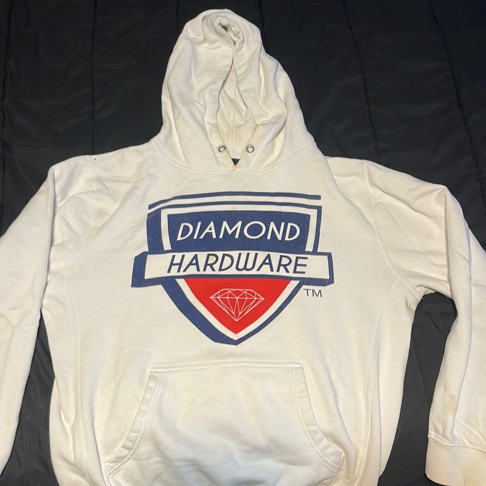 Diamond Supply Co. white hoodie size medium